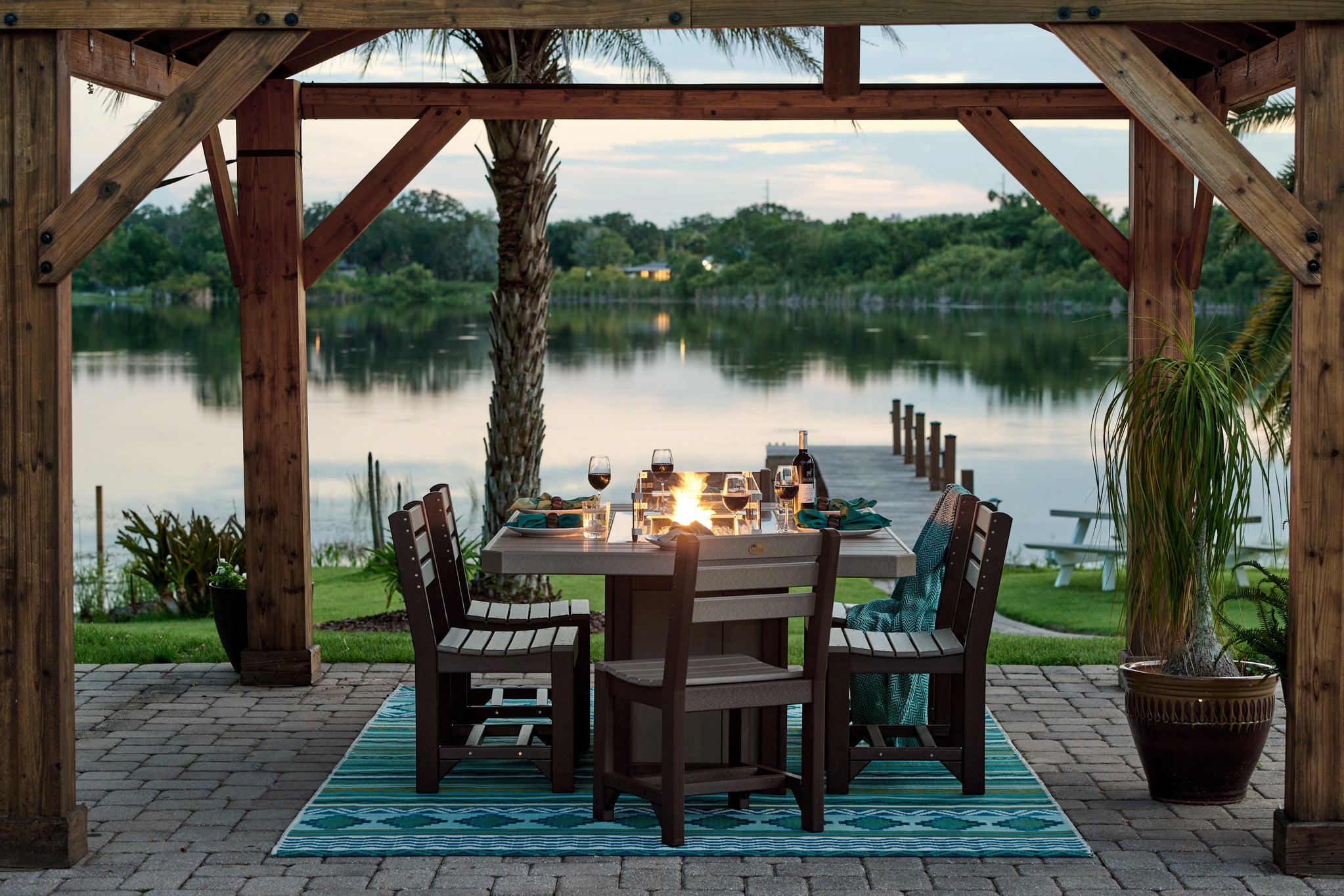 Luxcraft - Lumin Fire Table 79" Rectangular